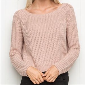 Brandy Melville Blush Pink Cropped Sweater
